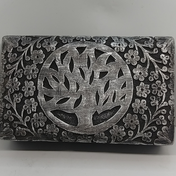 Wodden Box With Tree